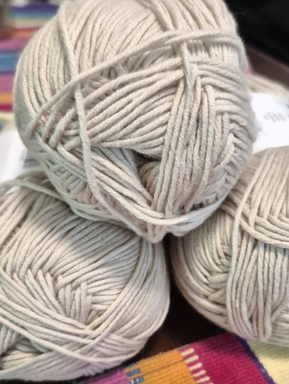 Bernat Softee Baby Cotton Yarn - Three Full Skeins Feather Gray - Picture 3 of 5